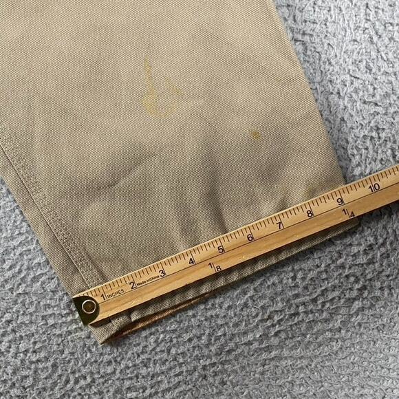 Duluth Trading Co Cargo Heavy Pants Men's 37x32 Tan Utility Workwear Rugged - Picture 5 of 10